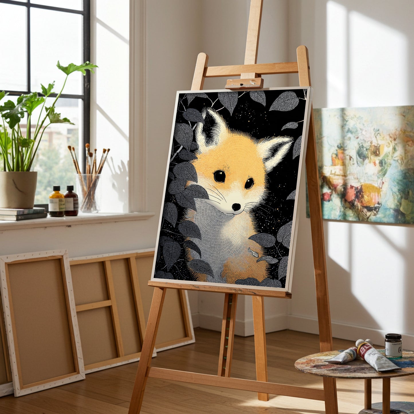 Affiche enfant Rox the fox - vue chevalet
