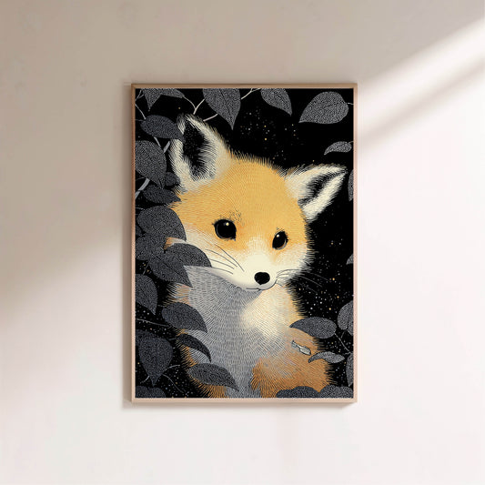 Affiche enfant Rox the fox en situation
