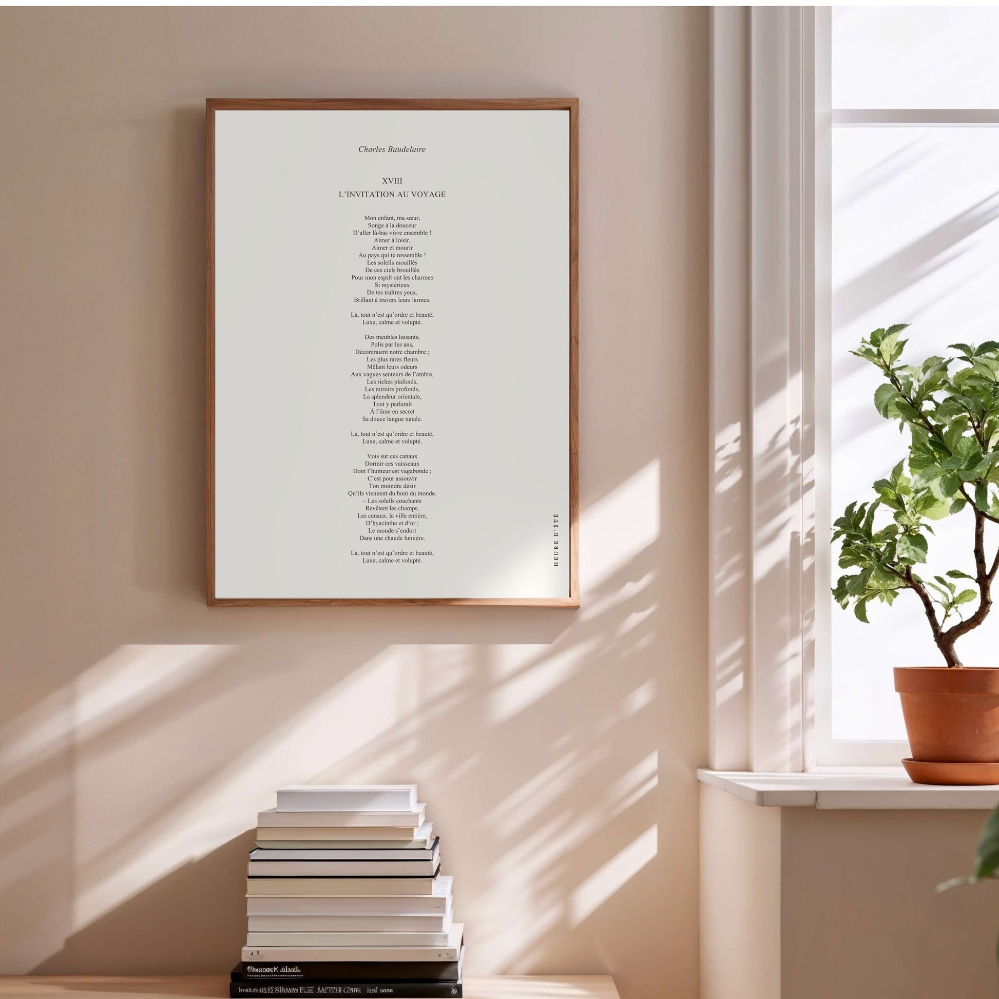 L'invitation au voyage - Charles Baudelaire | Poster Poésie en situation