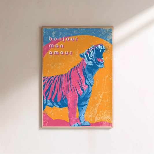 L'œil du tigre | Poster Dopamine Decor en situation
