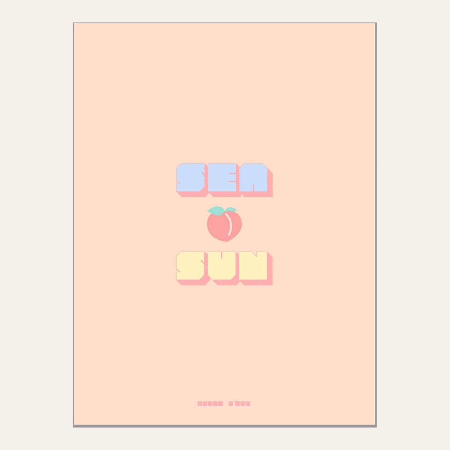 Affiche Sea Peach & Sun - l'affiche