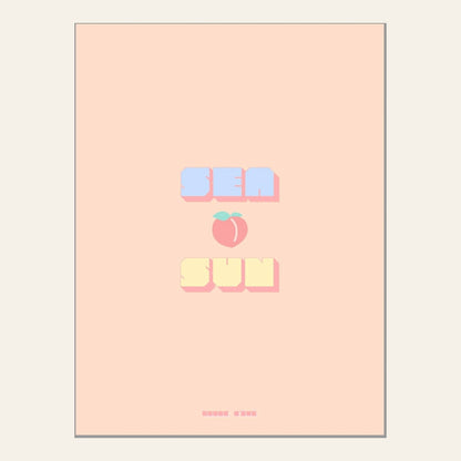 Affiche Sea Peach & Sun - l'affiche
