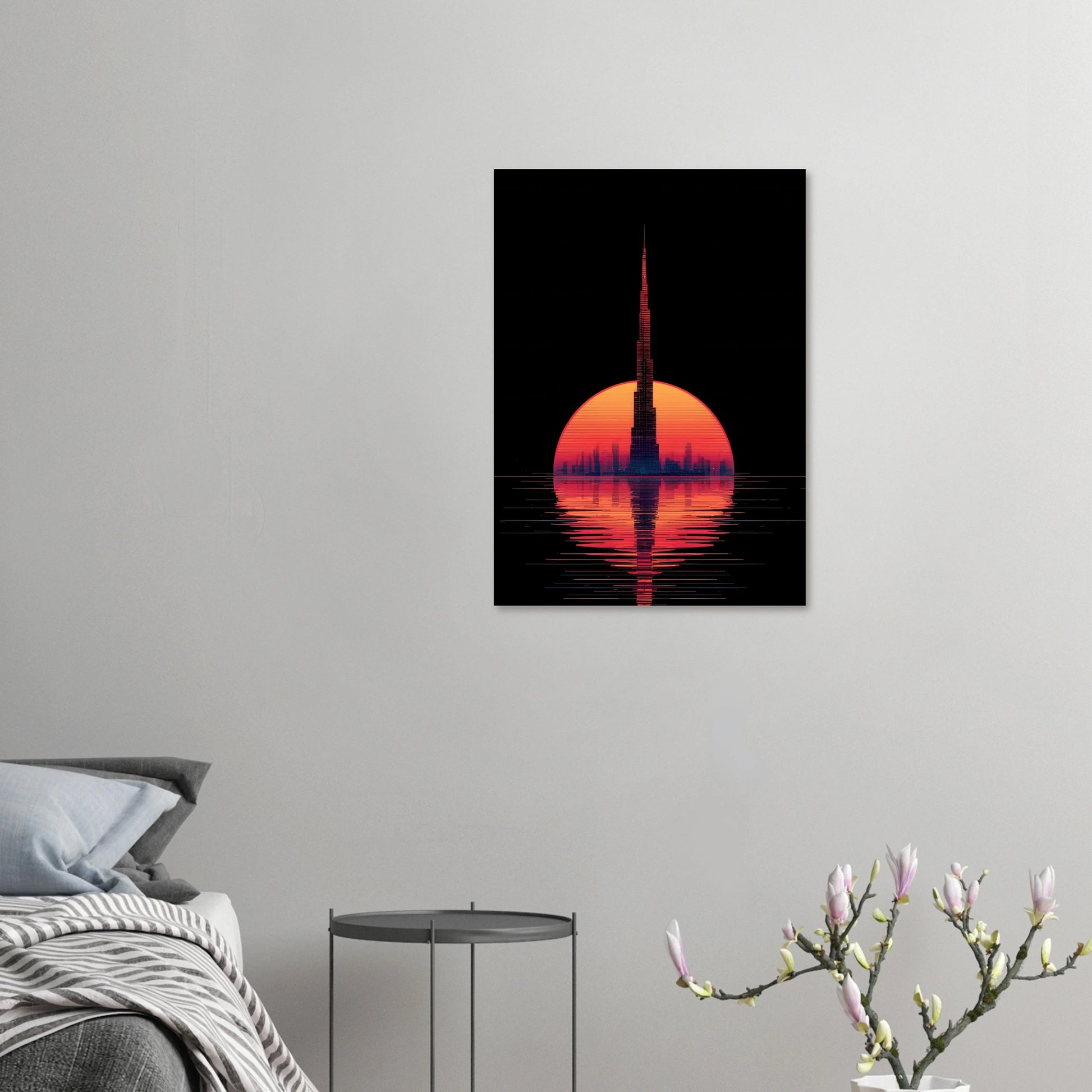 Affiche déco originale, dans un monde post apocalyptique, du style de mad max. Pour une déco originale et élégante