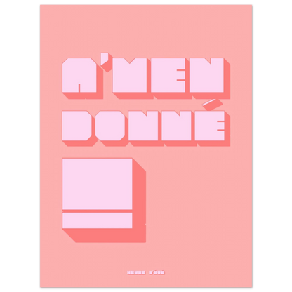 Affiche A'men donné - Heure d'été 