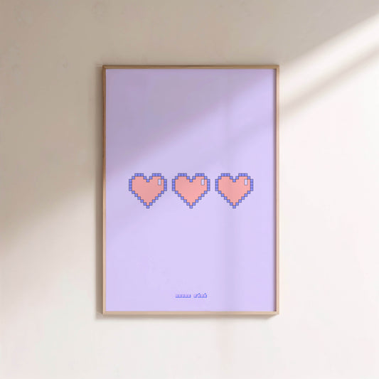 Retro Gaming Pixel Heart