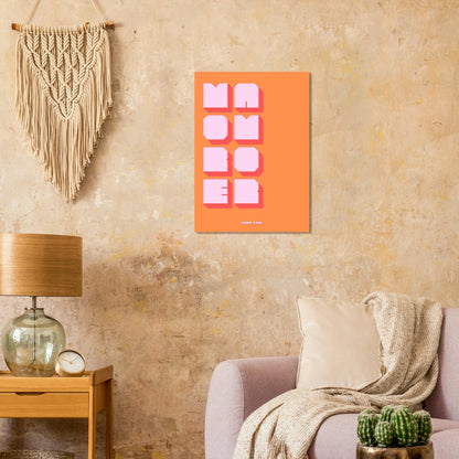 Affiche graphique More Amor - Heure d'été 