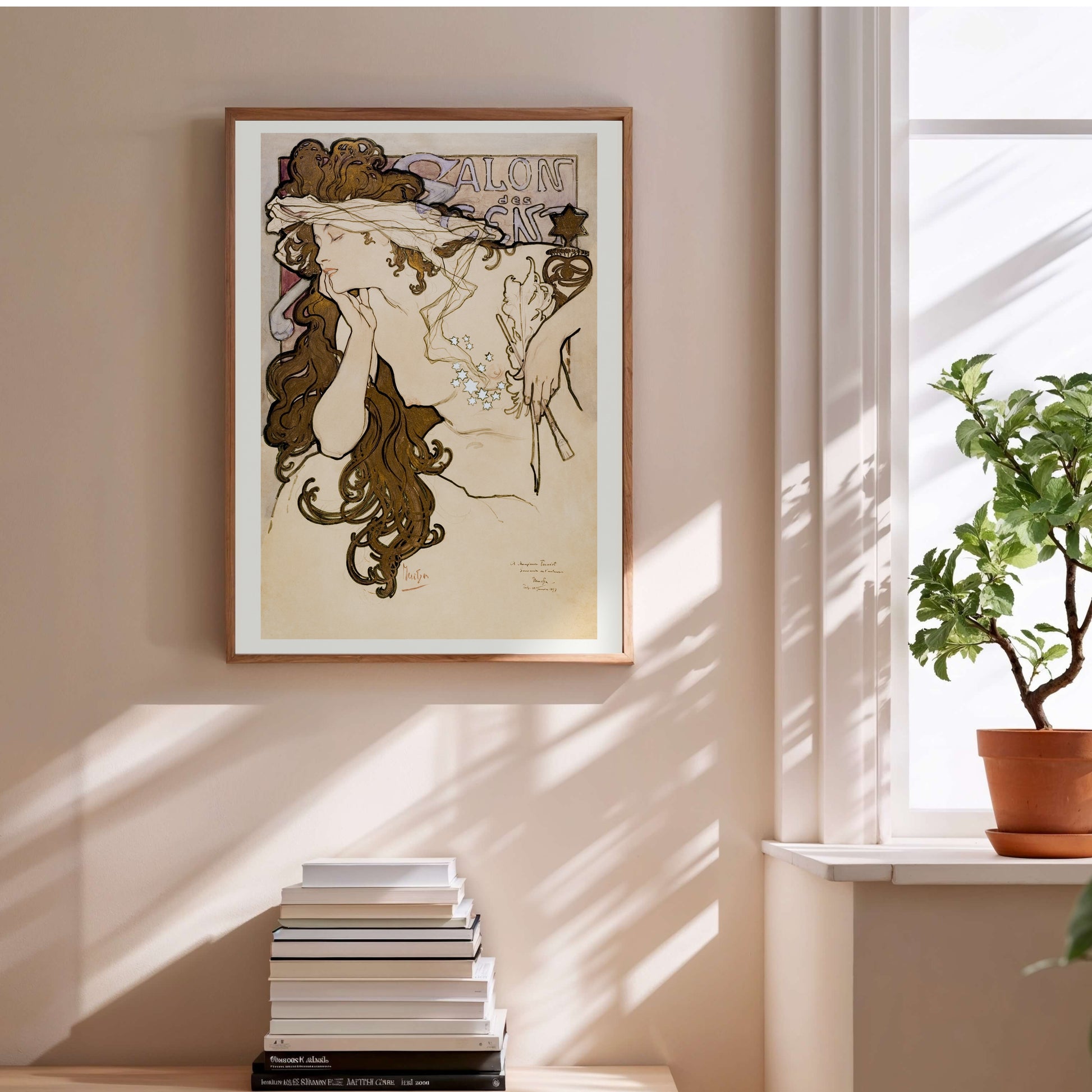 Étude pour le Salon des Cent - Alphonse Mucha - Art Nouveau en situation
