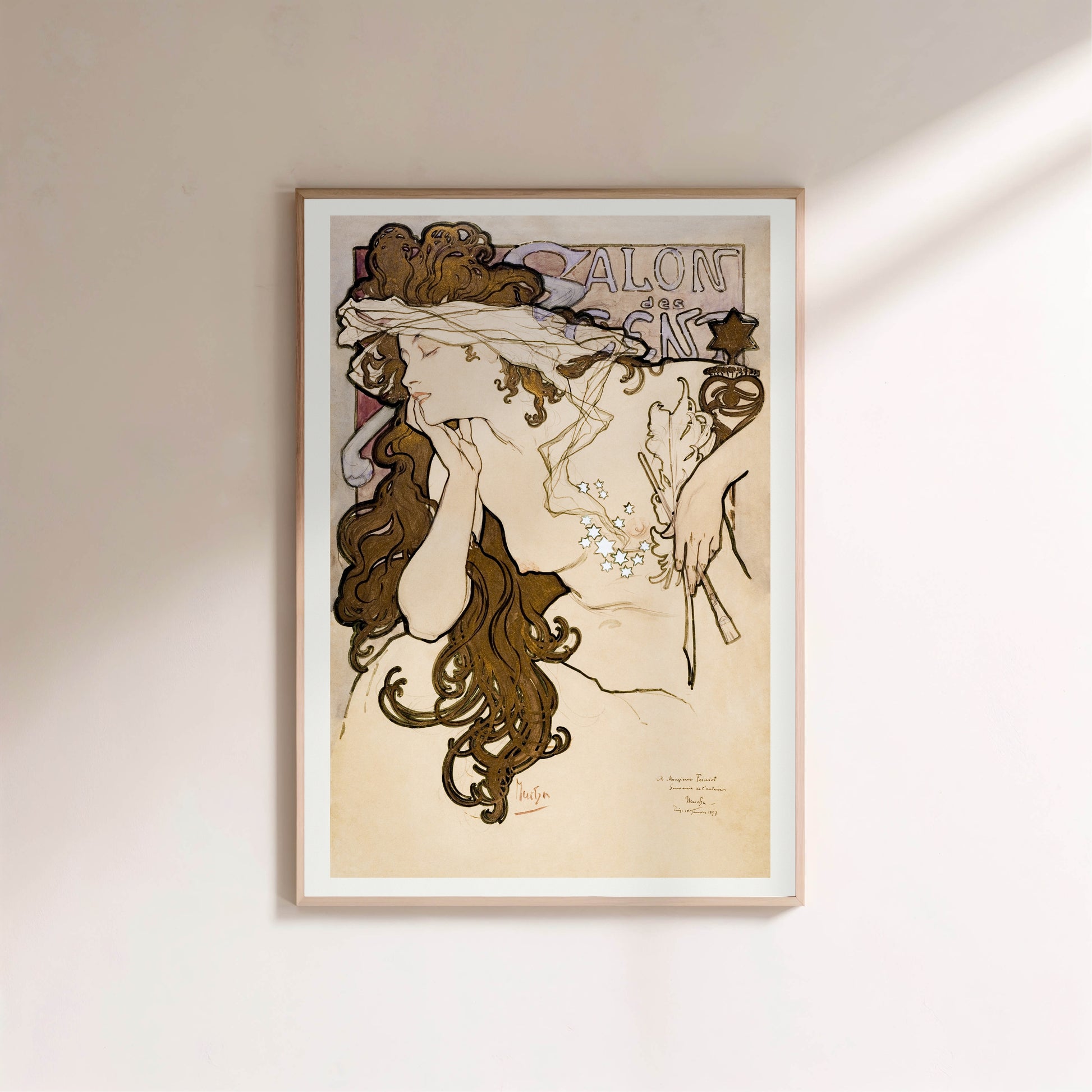 Étude pour le Salon des Cent - Alphonse Mucha - Art Nouveau en situation