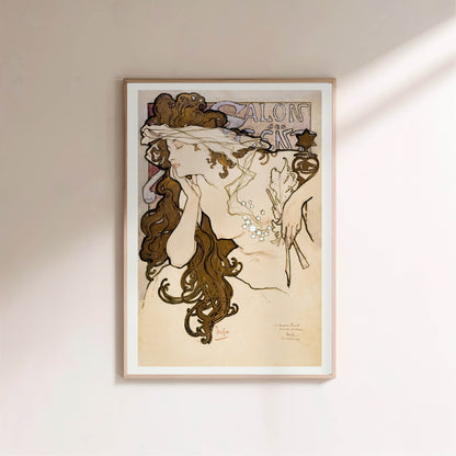 Étude pour le Salon des Cent - Alphonse Mucha - Art Nouveau en situation