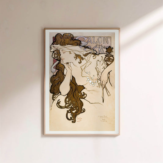 Étude pour le Salon des Cent - Alphonse Mucha - Art Nouveau en situation