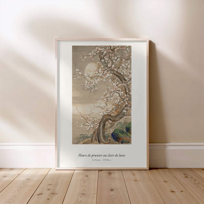 Fleurs de prunier au clair de lune, So Shizan | Affiche Art Premium