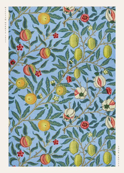 Four Fruits - William Morris - Affiche Arts & Crafts, l'affiche seule, papier épais mat éco-responsable