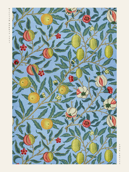 Four Fruits - William Morris - Affiche Arts & Crafts