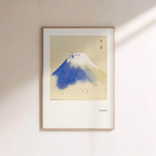 Fujisan - Peinture Japonaise Anonyme - Affiche en situation