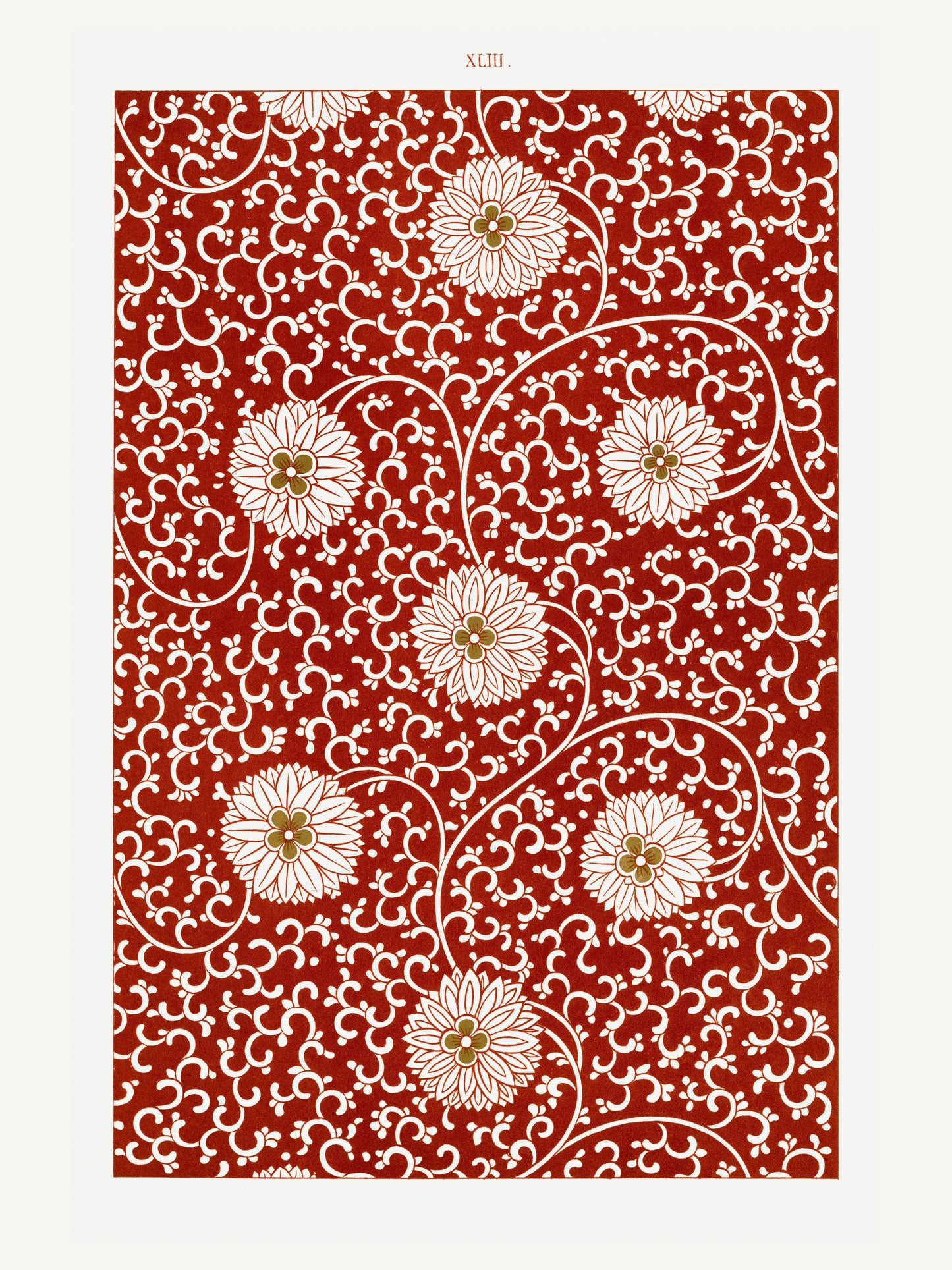 Grammar of Ornament Pl. XLIII - Owen Jones - Motif Ornemental 1856