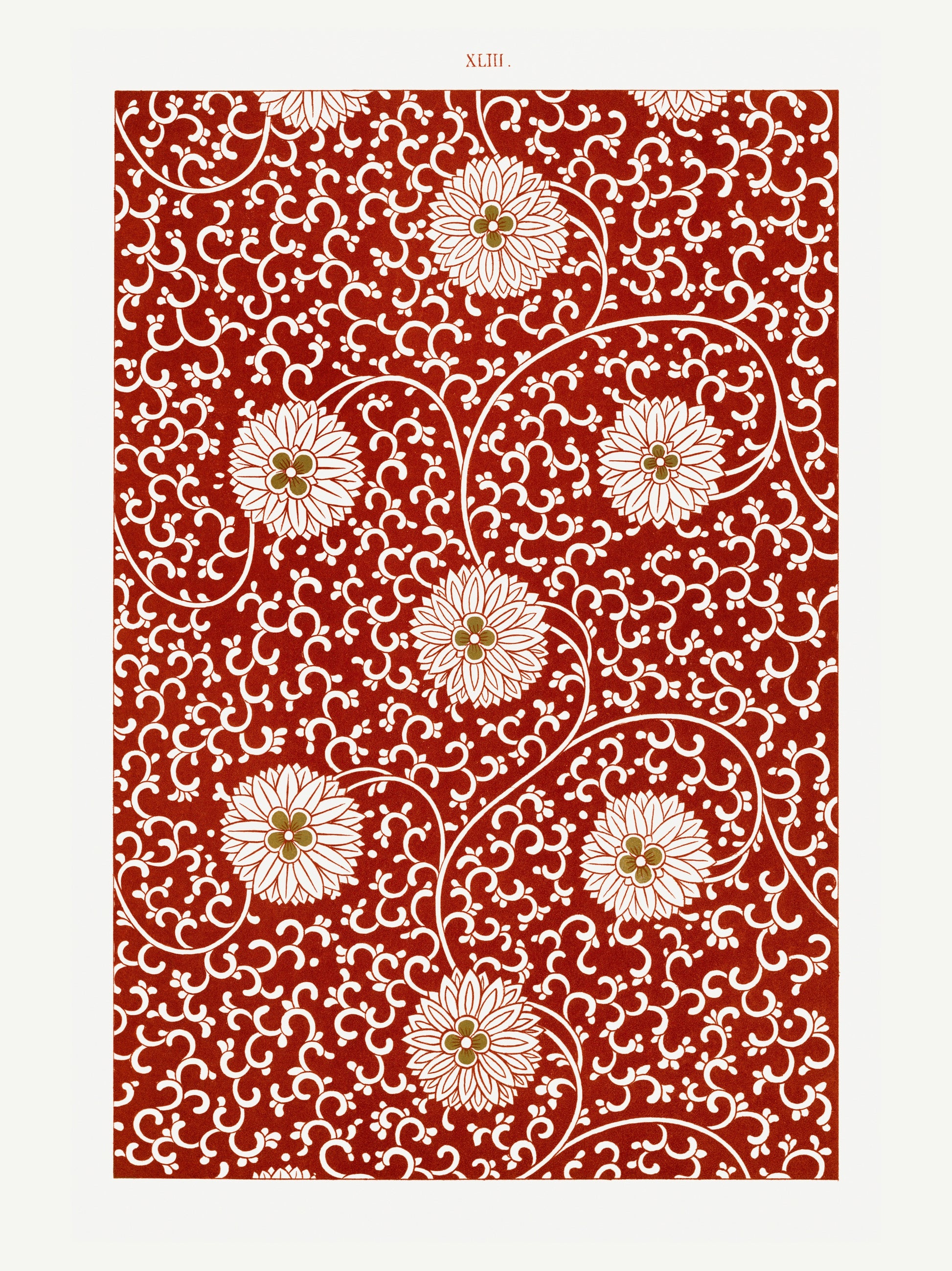 Grammar of Ornament Pl. XLIII - Owen Jones - Motif Ornemental 1856