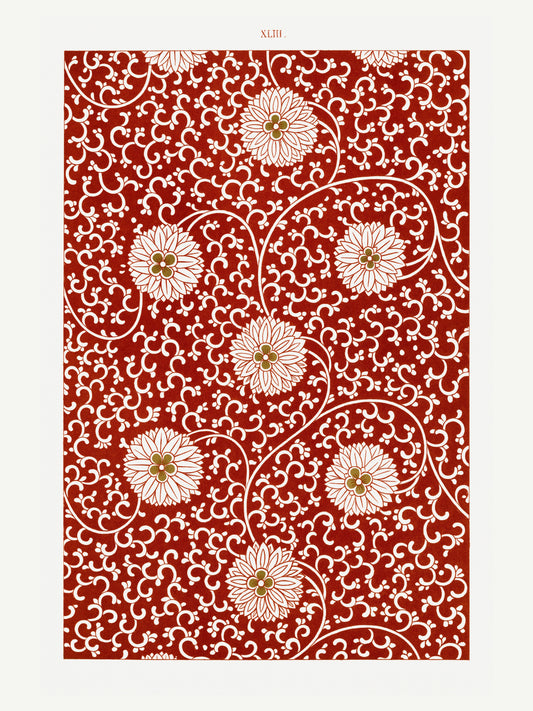 Grammar of Ornament Pl. XLIII - Owen Jones - Motif Ornemental 1856