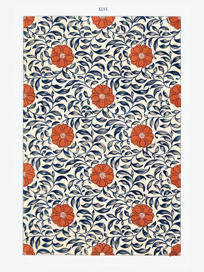 Grammar of Ornament Pl. XLVI - Owen Jones, l'affiche seule, papier épais mat éco-responsable, format 30x40 cm