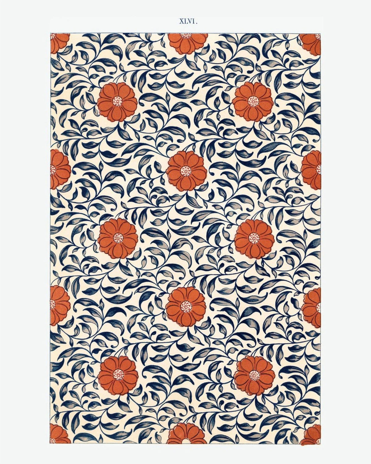 Grammar of Ornament Pl. XLVI - Owen Jones, l'affiche seule, papier épais mat éco-responsable, format 40x50 cm