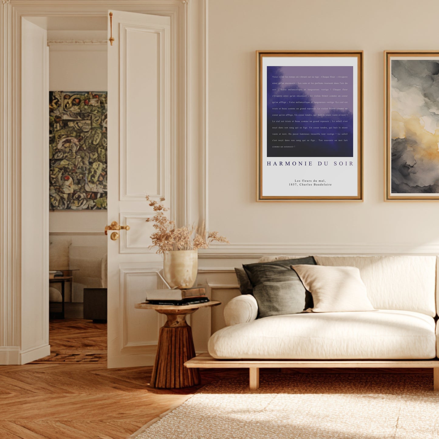 Harmonie du soir - Baudelaire | Poster Poésie en situation