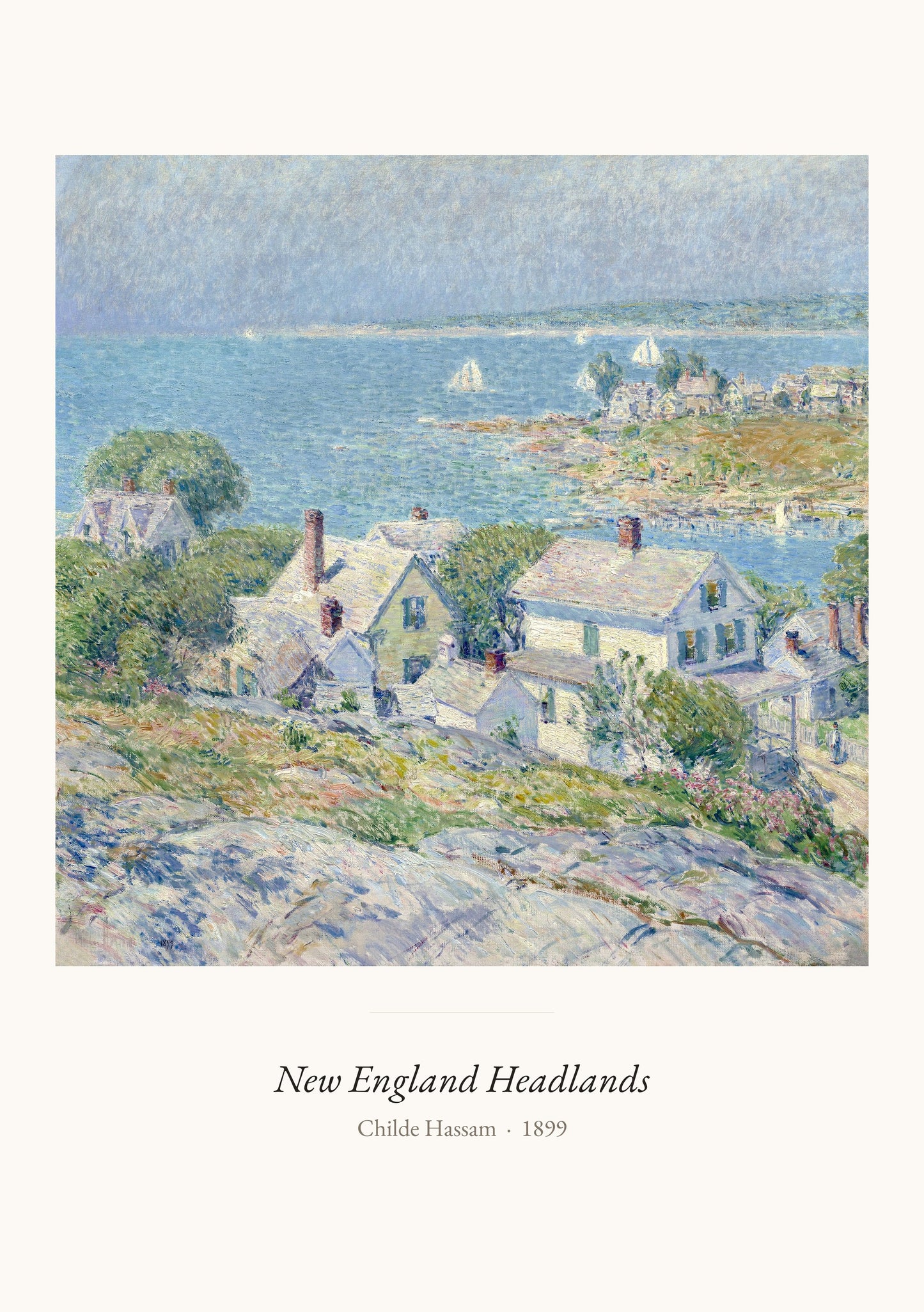 New England Headlands, Childe Hassam | Affiche Art Premium