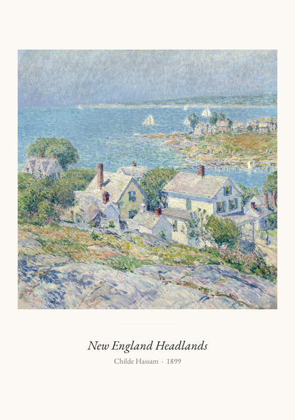 New England Headlands, Childe Hassam | Affiche Art Premium