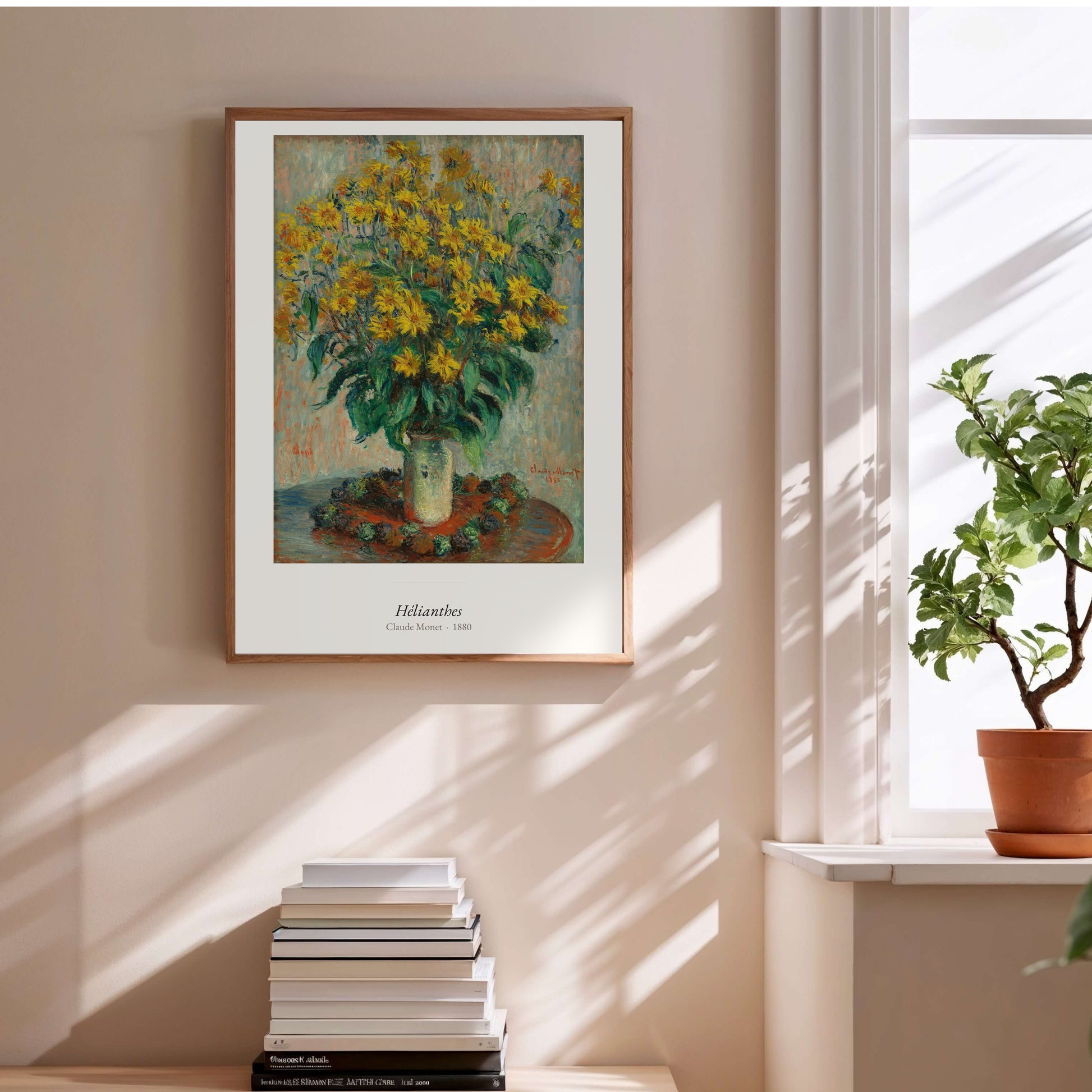 Hélianthes, Claude Monet | Affiche Art Premium en situation