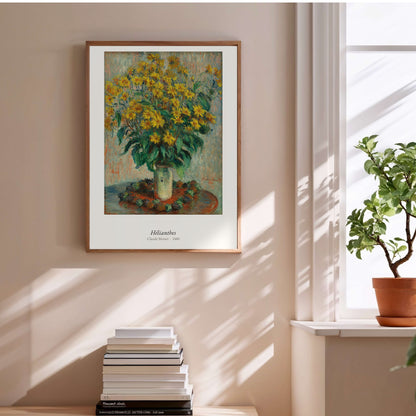Hélianthes, Claude Monet | Affiche Art Premium en situation