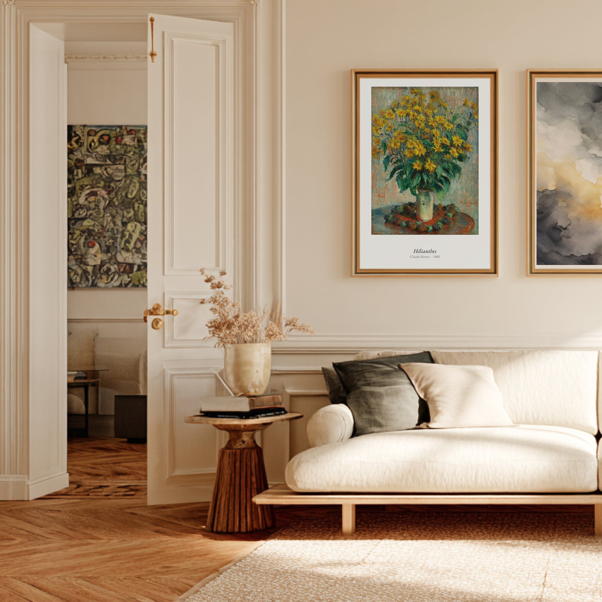Hélianthes, Claude Monet | Affiche Art Premium en situation