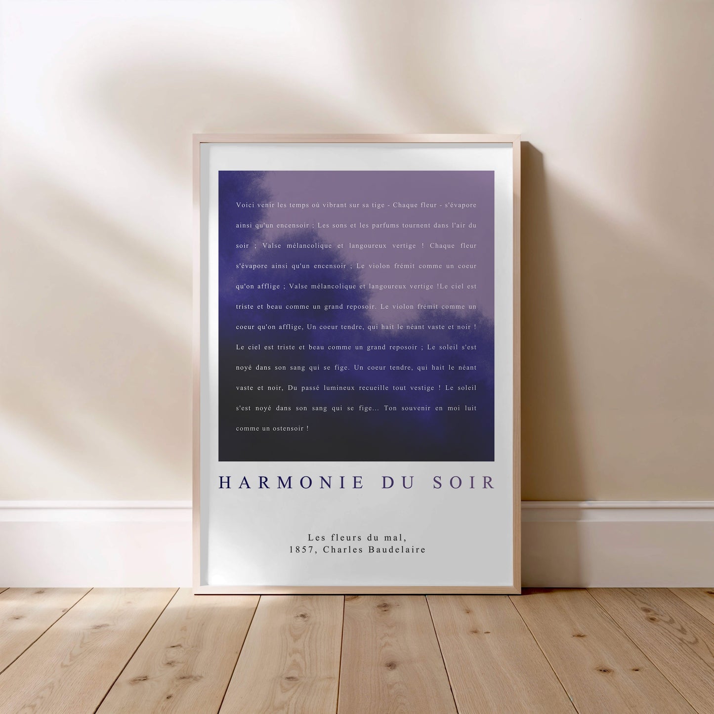 Harmonie du soir - Charles Baudelaire