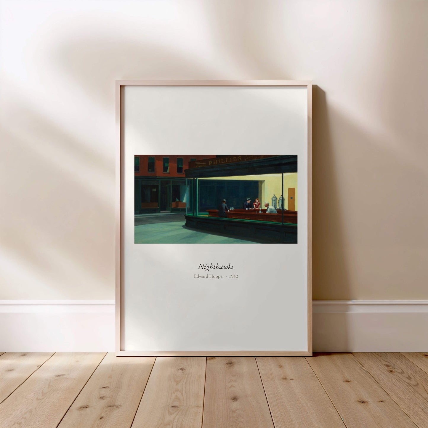 Nighthawks, Edward Hopper | Affiche Art Premium