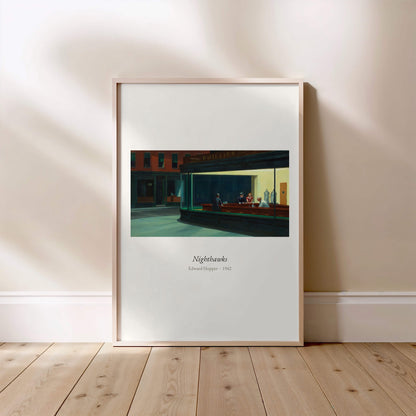 Nighthawks, Edward Hopper | Affiche Art Premium