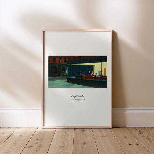 Nighthawks, Edward Hopper | Affiche Art Premium