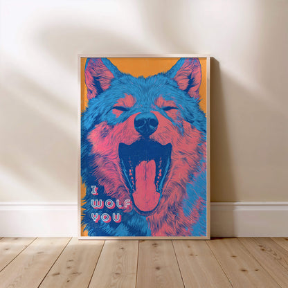 I Wolf You, affiche encadrée