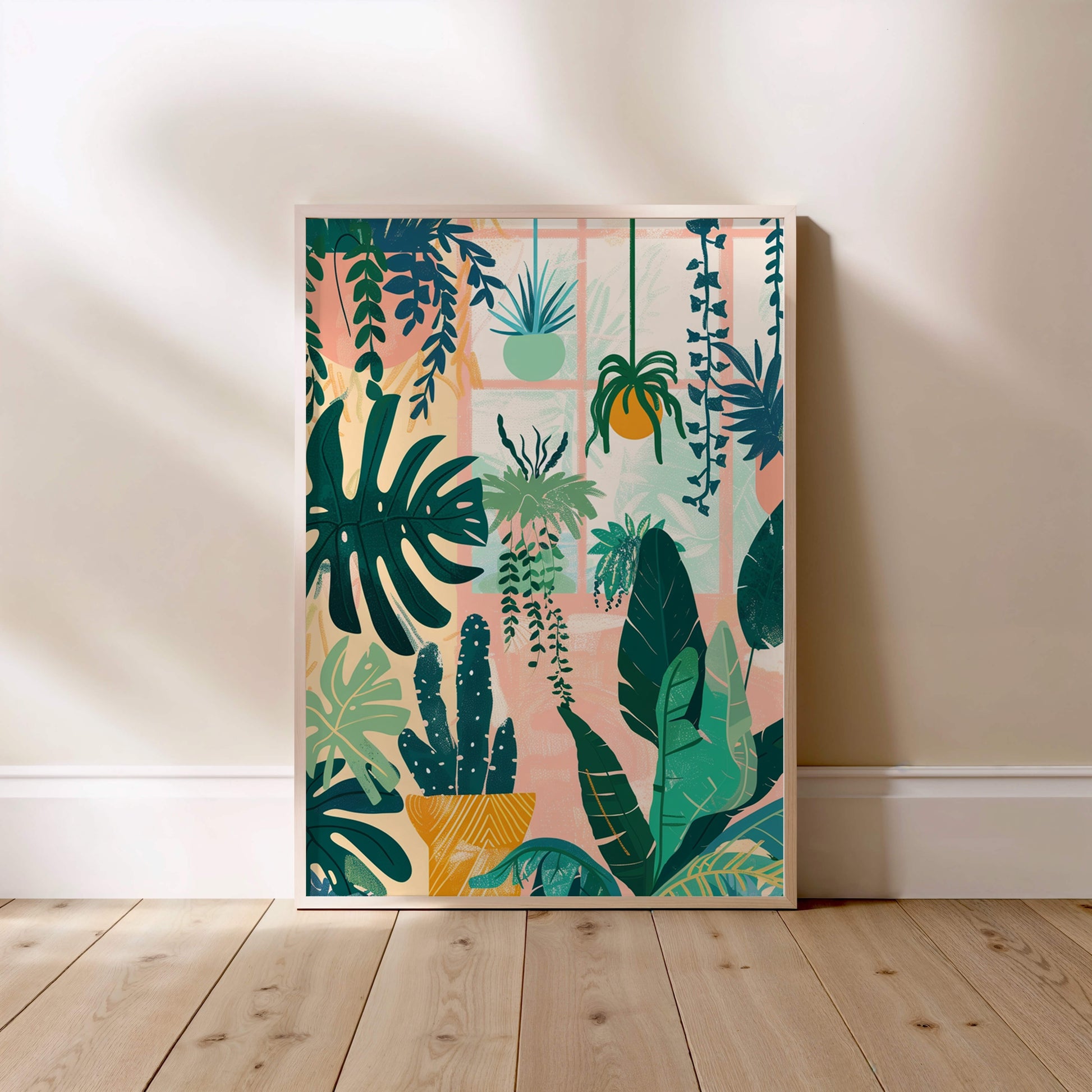 Jardin suspendu, affiche encadrée