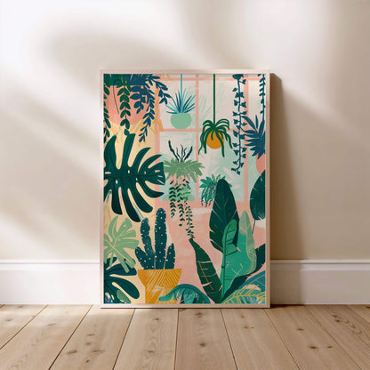Jardin suspendu, affiche encadrée