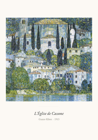 L'Église de Cassone, Gustav Klimt | Affiche Art Premium