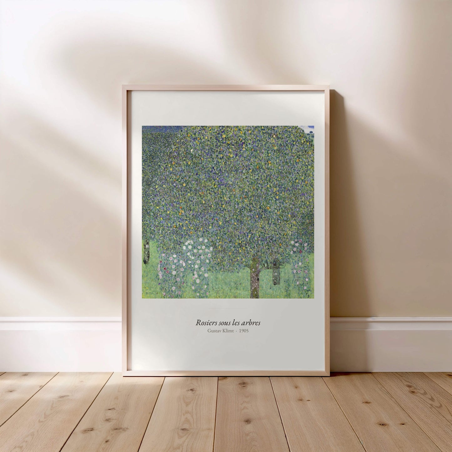 Rosiers sous les arbres, Gustav Klimt | Affiche Art Premium