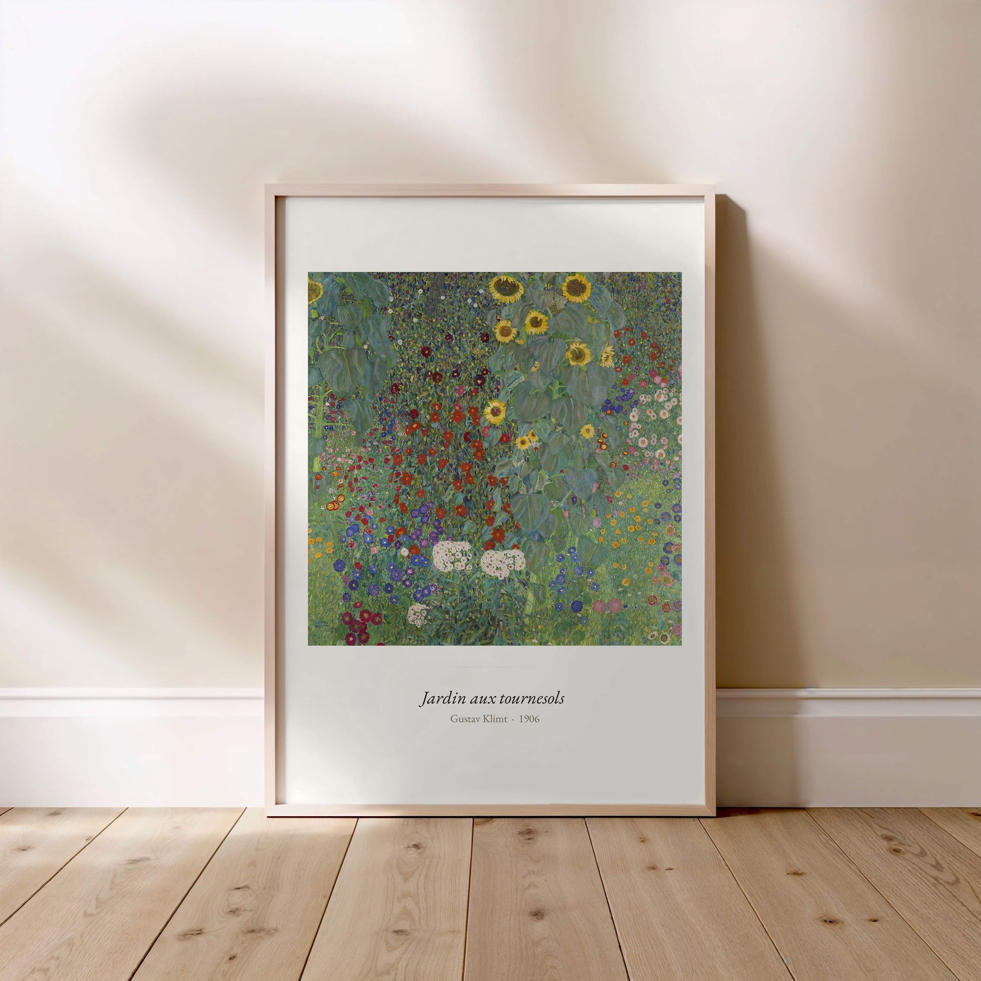 Jardin aux tournesols, Gustav Klimt | Affiche Art Premium