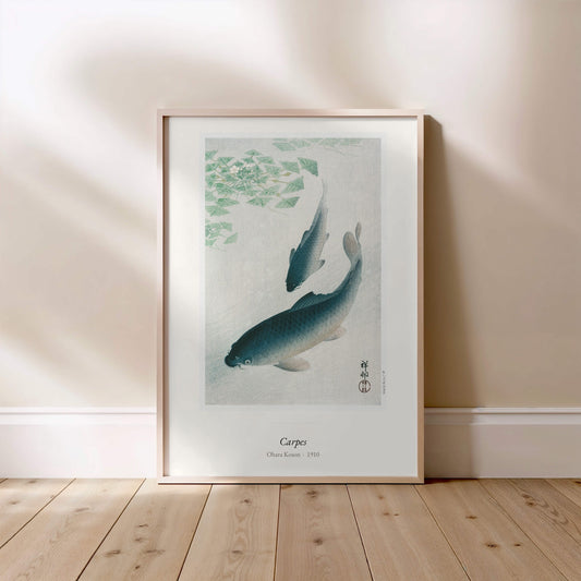 Carpes, Ohara Koson | Affiche Art Premium Japonisme