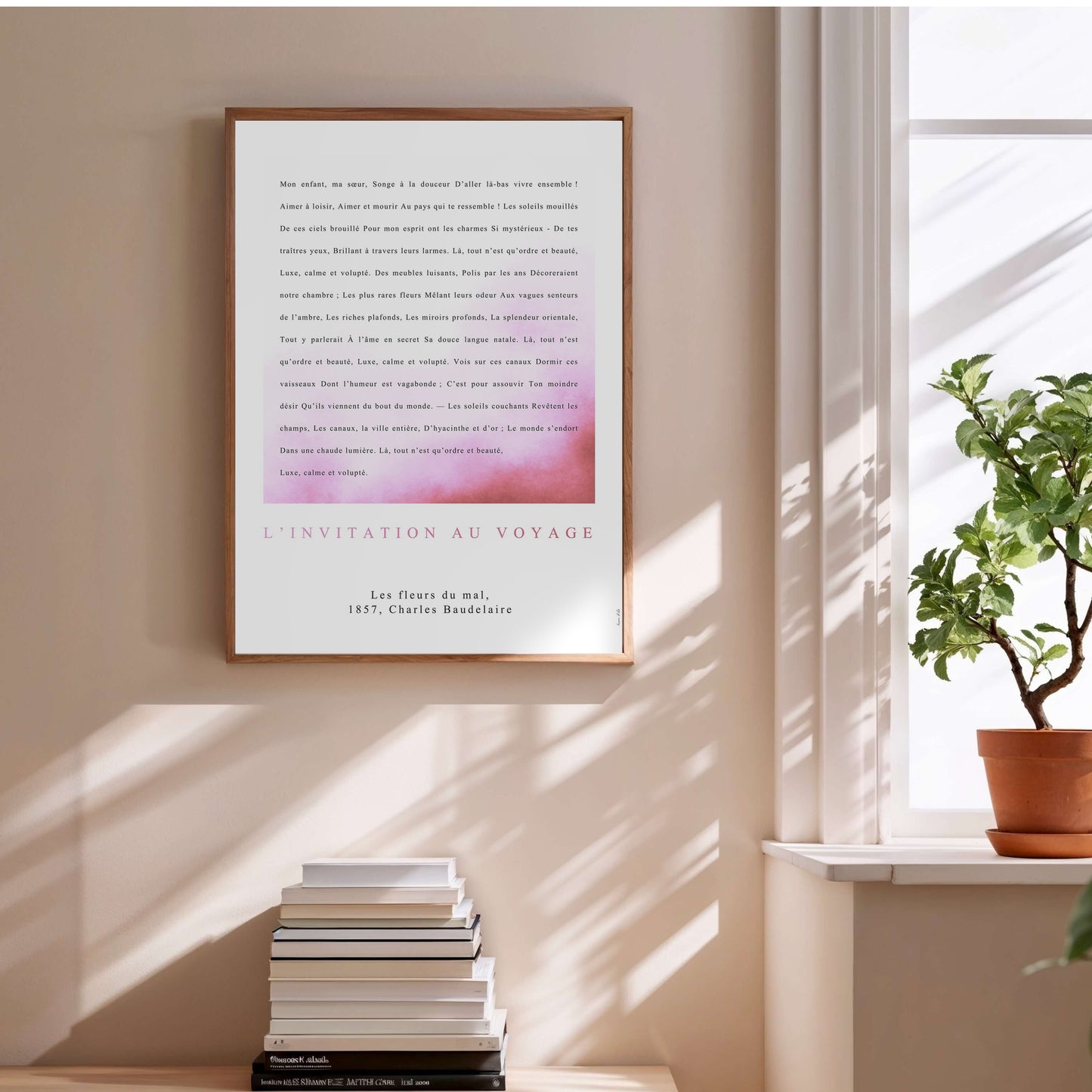 L'invitation au voyage - Baudelaire | Poster Poésie en situation