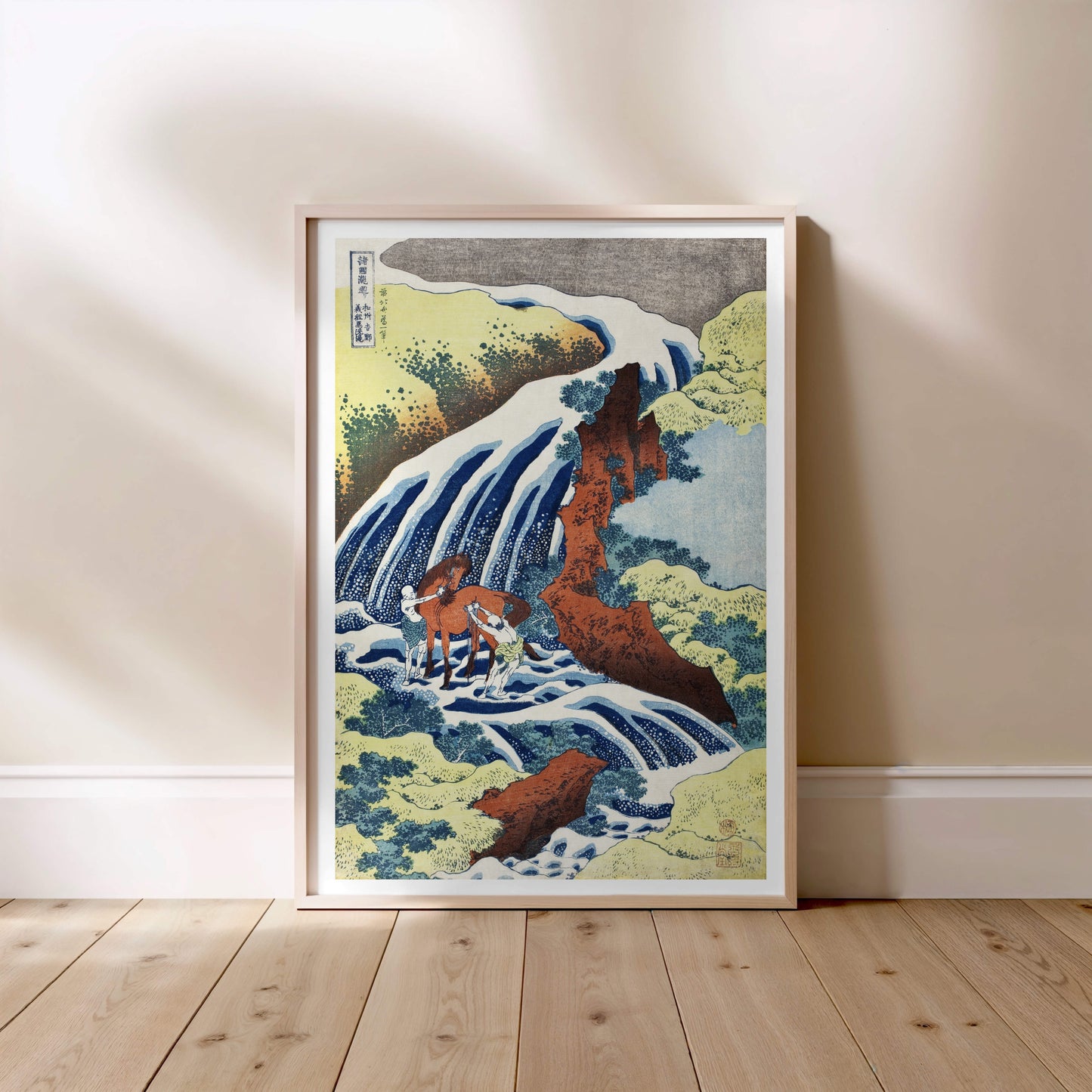 La Cascade de Yoshino - Katsushika Hokusai - Estampe Japonaise