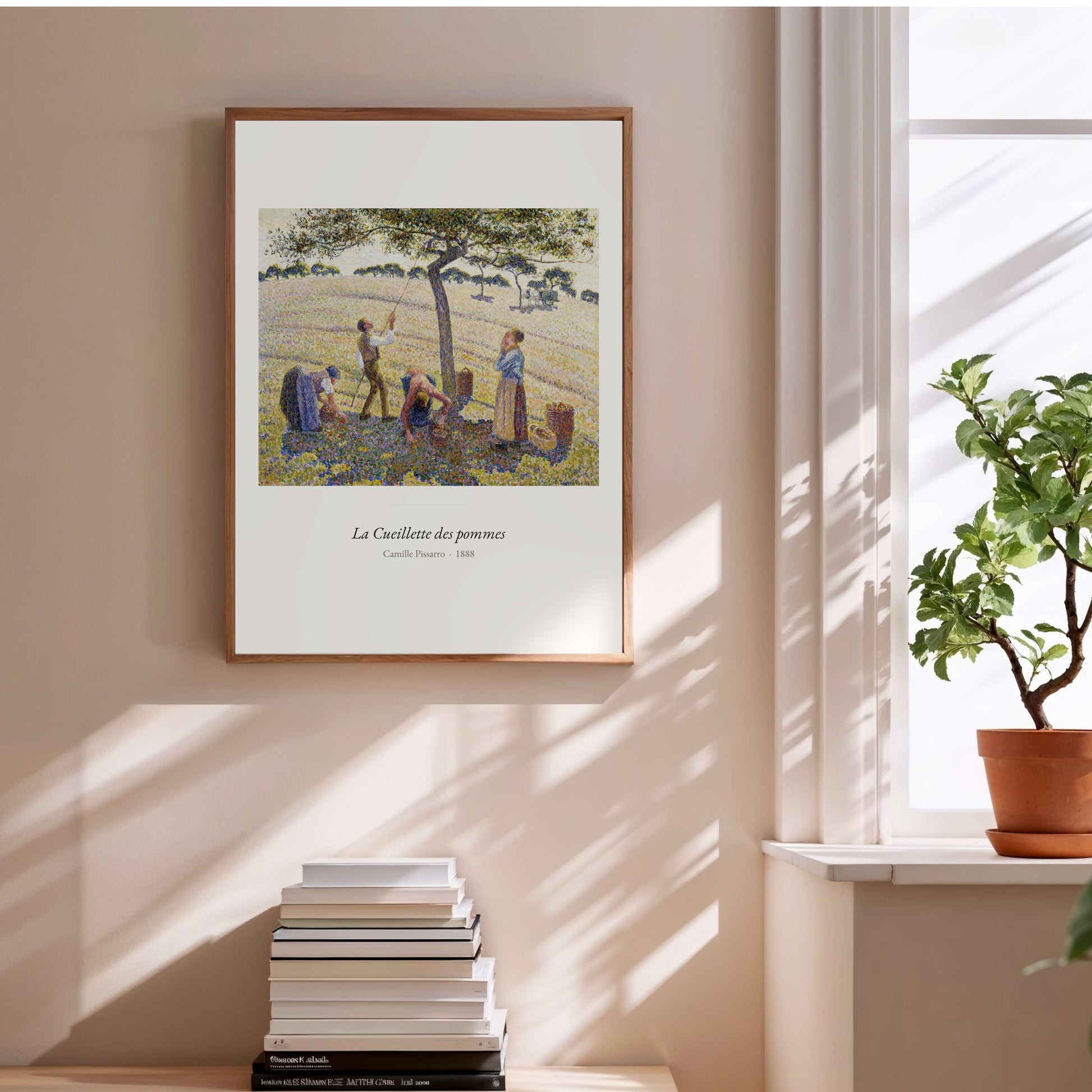 La Cueillette des pommes, Camille Pissarro | Affiche Art Premium en situation