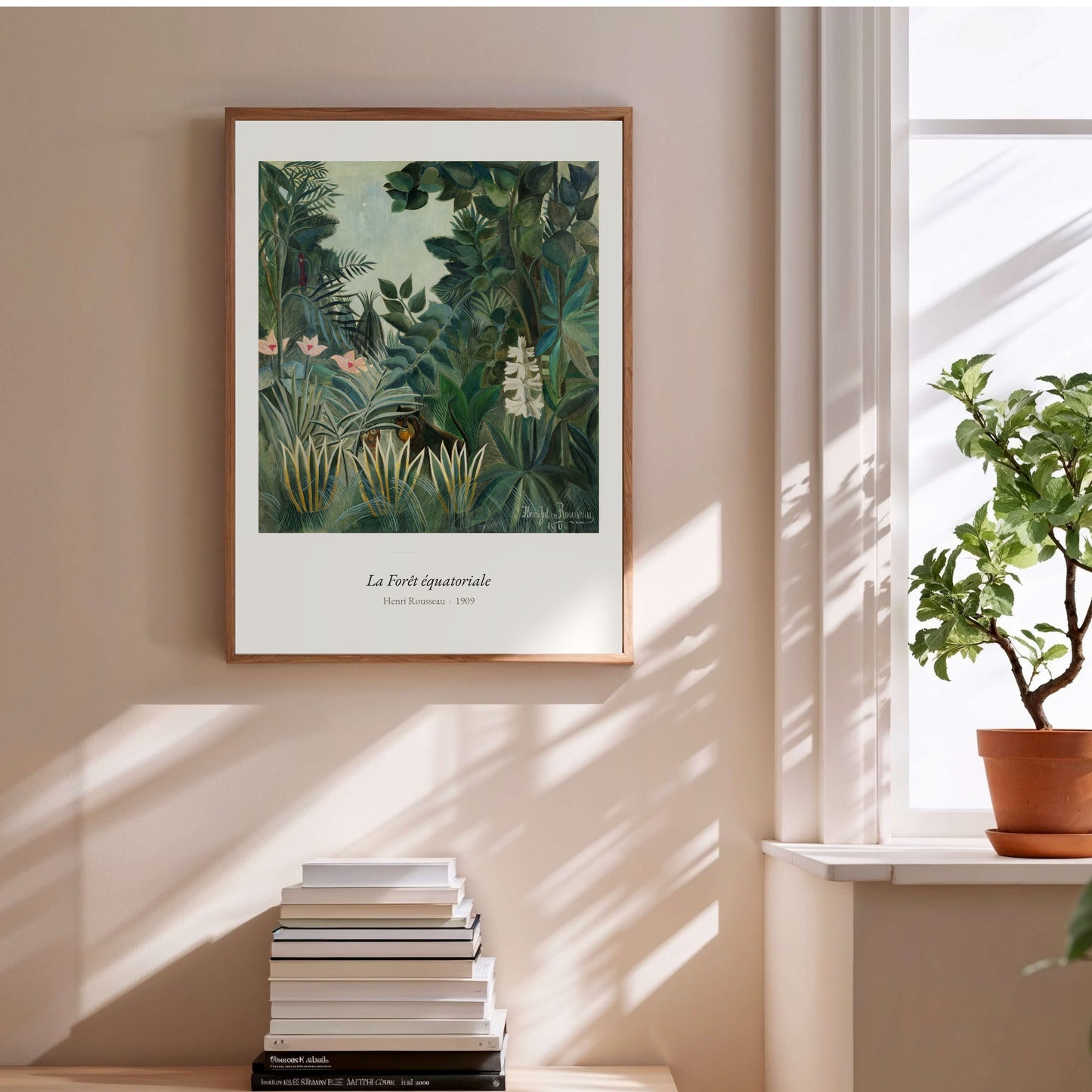 La Forêt équatoriale, Henri Rousseau | Affiche Art Premium en situation