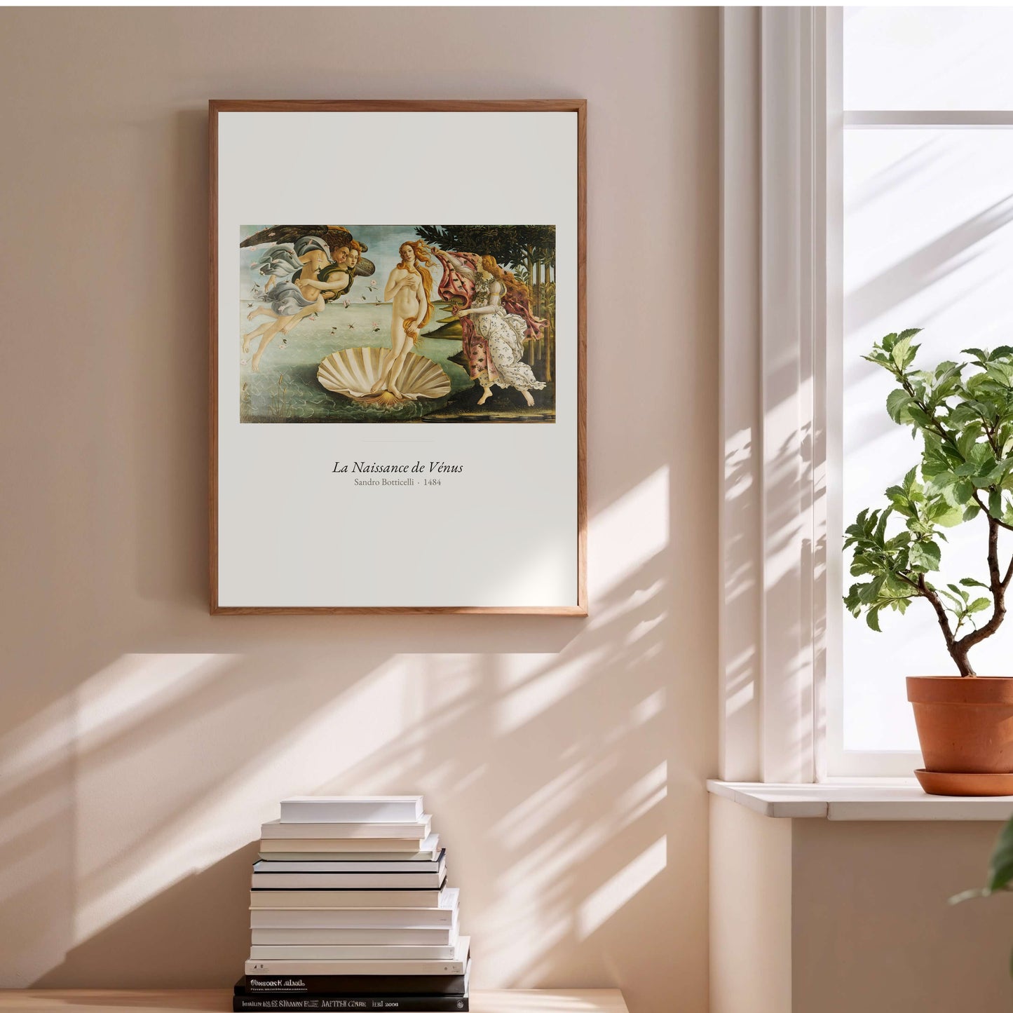 La Naissance de Vénus, Botticelli | Affiche Art Premium en situation