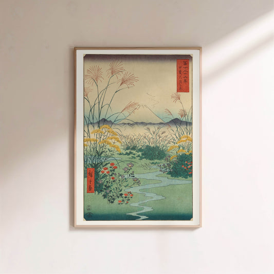 La Plaine d'Ōtsuki, Province de Kai - Utagawa Hiroshige en situation