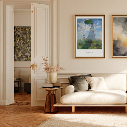 La Promenade, Claude Monet | Affiche Art Premium en situation
