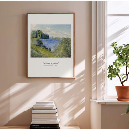 La Seine à Argenteuil, Gustave Caillebotte | Affiche Art Premium en situation