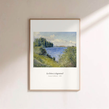 La Seine à Argenteuil, Gustave Caillebotte | Affiche Art Premium en situation