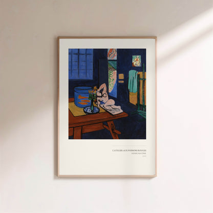 L'Atelier aux Poissons Rouges - Henri Matisse - Affiche Art en situation